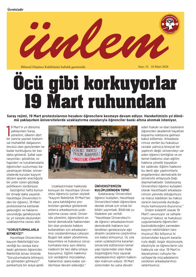 Sayı 15 kapağı