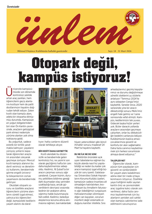 Sayı 18 kapağı