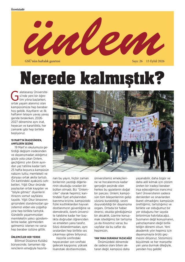 Sayı 26 kapağı
