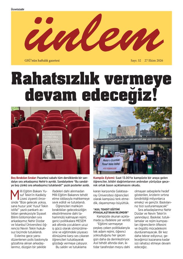 Son sayının kapağı