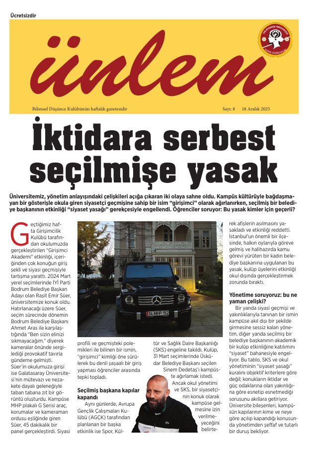 Sayı 8 kapağı