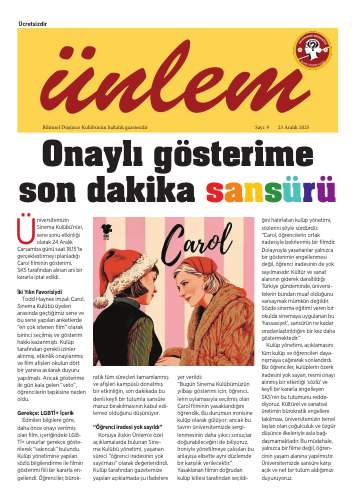 Sayı 9 kapağı